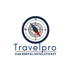Dark Blue and White Minimalist Simple Modern Travel Agency Logo